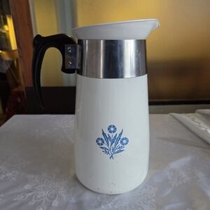 Corning Ware 8 Cup Enamel Coffee Perc.